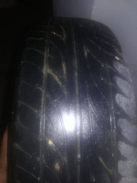 used tyres in  good condition for car liana baleno honda city. 3