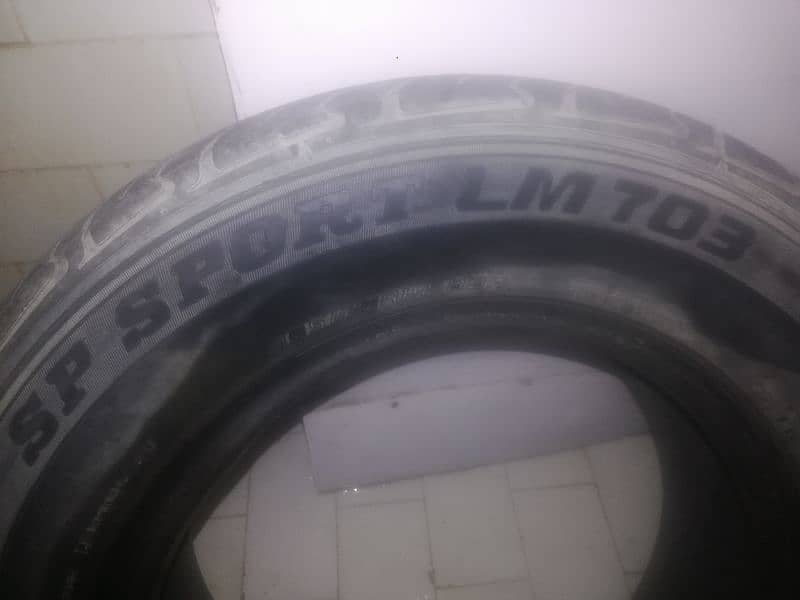 used tyres in  good condition for car liana baleno honda city. 5