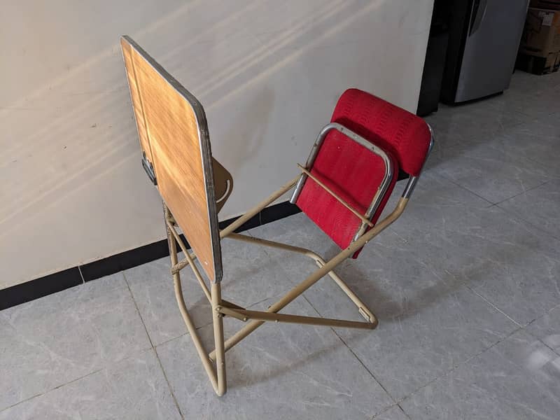 Foldable study table with chair 4