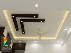 False ceiling/Walpapers/PVC Wooden Floors/Pop ceiling/Blinds