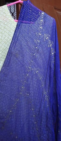 very beautiful paara work stitched dress with ful makaish work dupatta 2