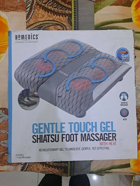 Brand New Homedics gentle touch gel shiatsu foot massager 6