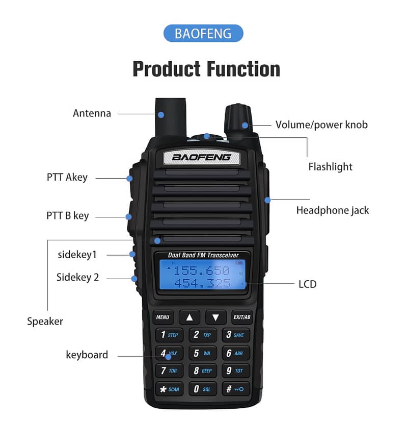 Walkie Talkie | Wireless Set Official Baofeng UV-82 Two Way Radio 3