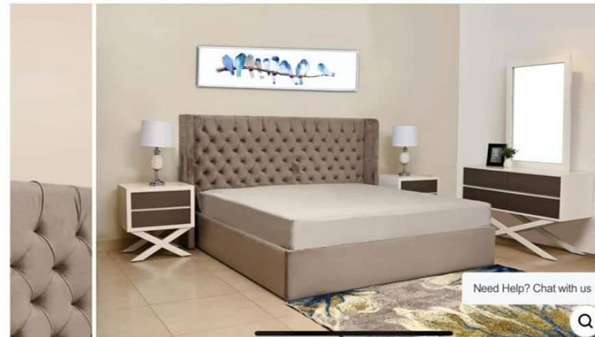 branded bedset/new style bed/side table/poshish bed 1