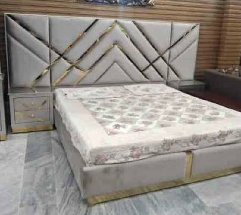 branded bedset/new style bed/side table/poshish bed 2