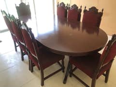 hand made antique dining table