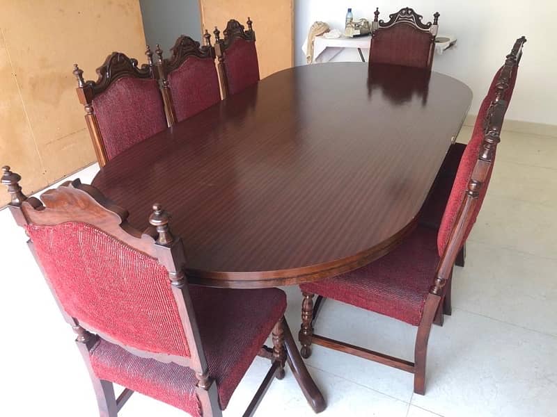 hand made antique dining table 1