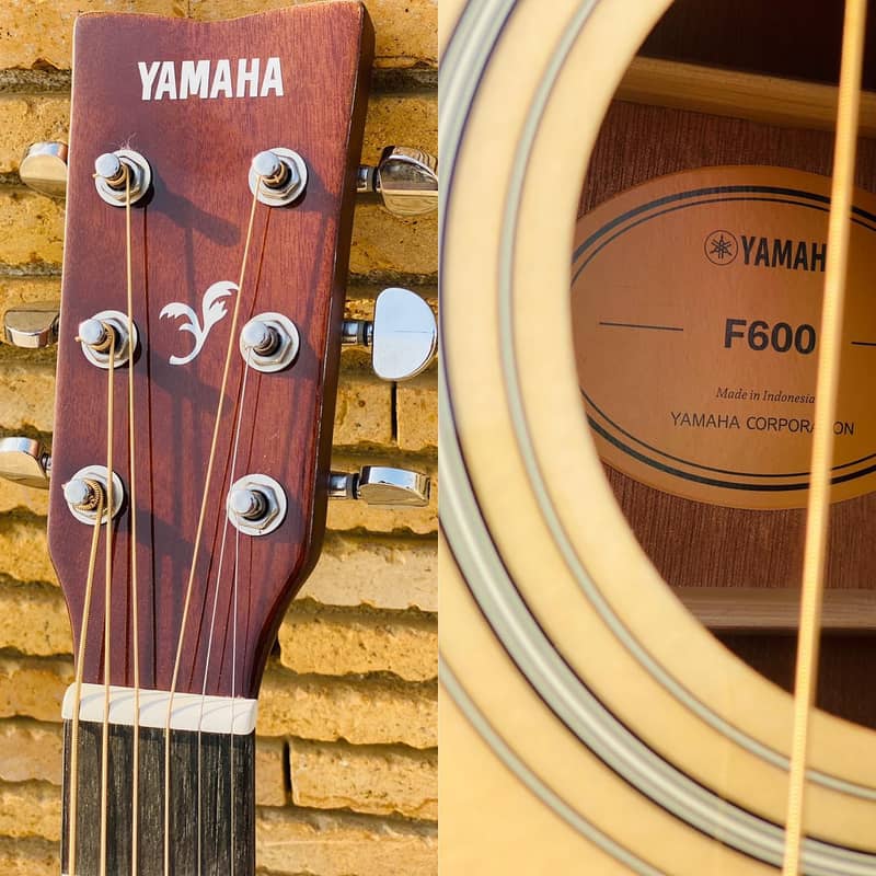 Yamaha F-600 Acoustic guitar Original (Made in Indonesia) 8