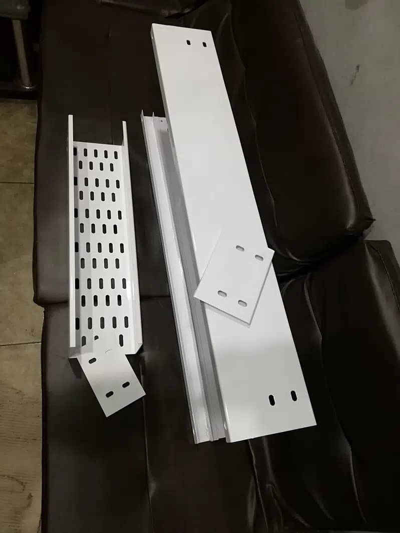 cable tray perforated GI Hot Dip Galvanized ladder type complete set 3