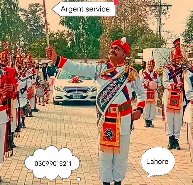 foji band baja/fauji pipe band Lahore/Dhool/ Barat/Shadi/Mehndi/Event 3