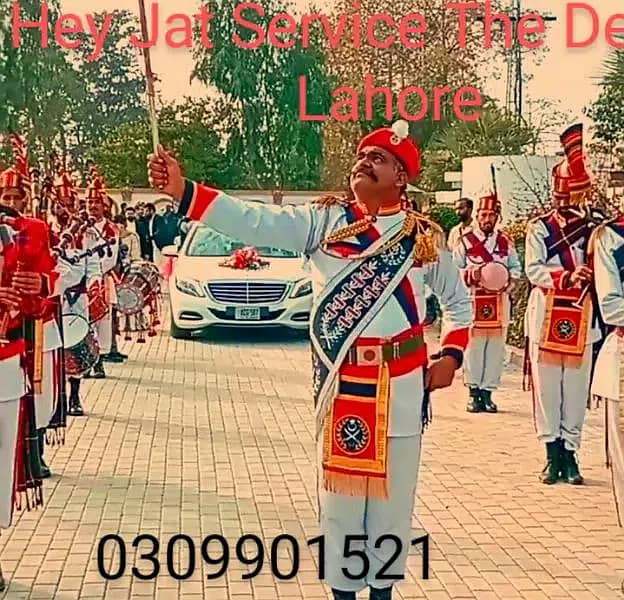 foji band baja/fauji pipe band Lahore/Dhool/ Barat/Shadi/Mehndi/Event 7