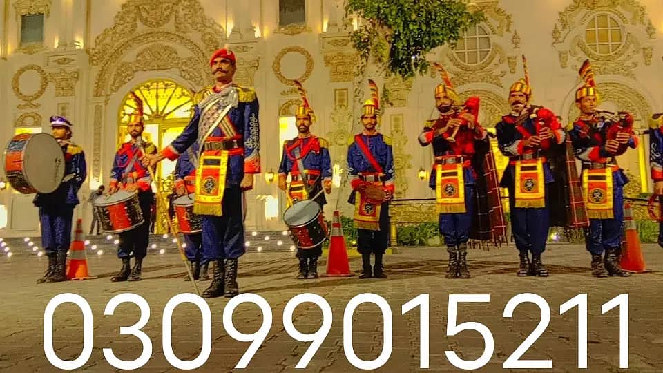 foji band baja/fauji pipe band Lahore/Dhool/ Barat/Shadi/Mehndi/Event 6