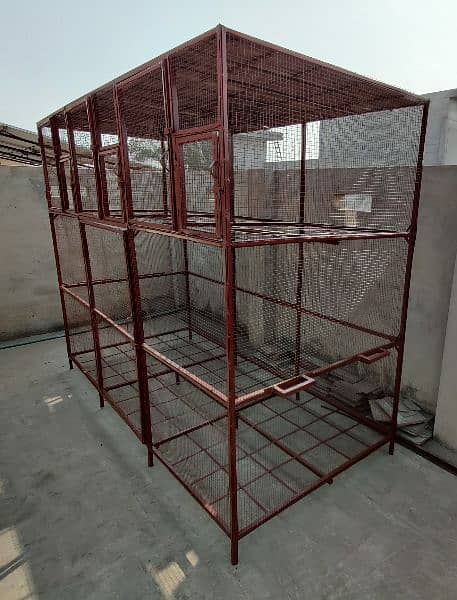 New Iron Cage for Hens and Birds with 4 Portion 1