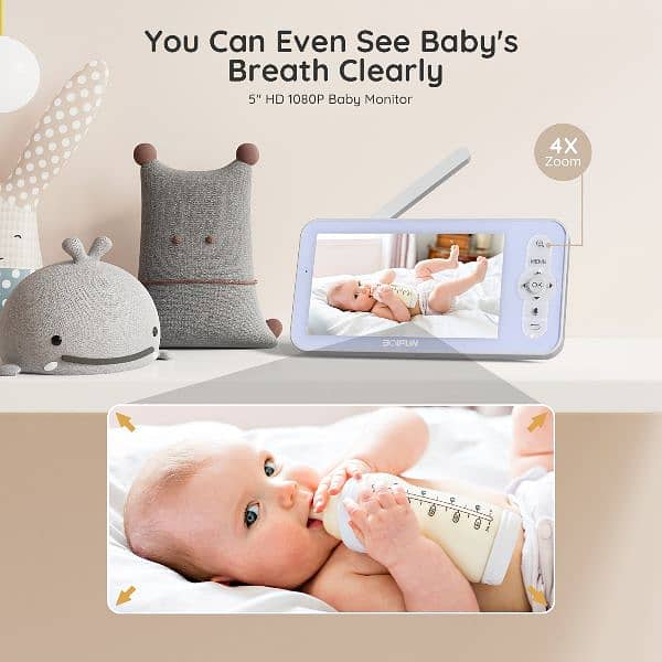 BOIFUN smart WI-FI baby monitor camera 6