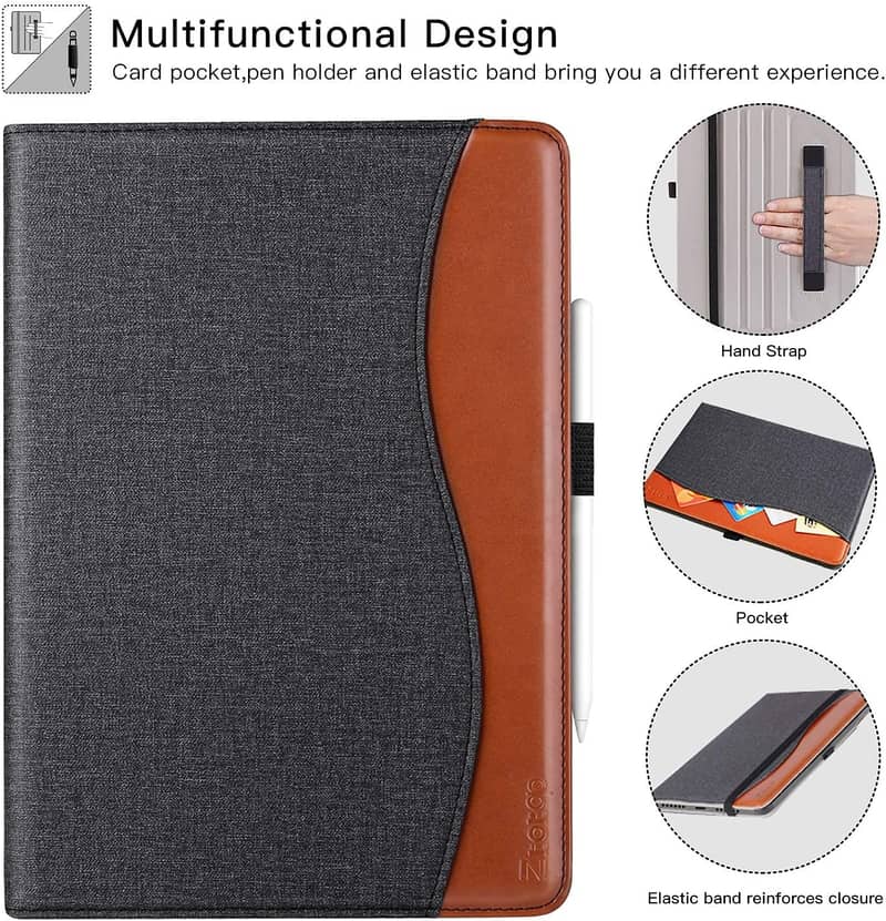 Universal Padfolio Case for Tablet 8.5 up to 11 inch, PU Leather 8