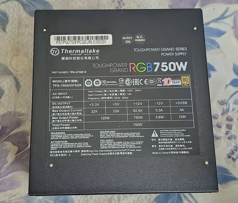 Lian Li lancool II RGB Mesh usbC case + Thermaltake 750W 80+ Gold PSU 6