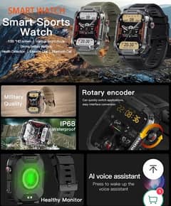 2023 model military grade smart watch with AI