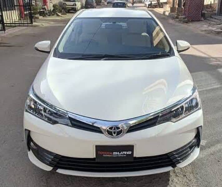Toyota carolla Gli 2020 for Monthly Rent available 0