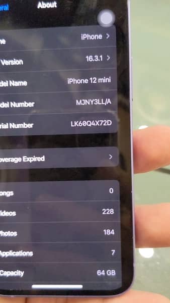 iphone 12 Mini JV 64 GB Non Active Out class condition 5