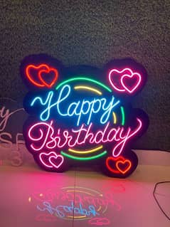 Happy Birthday neon led sign board light