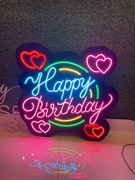 Happy Birthday neon led sign board light 0