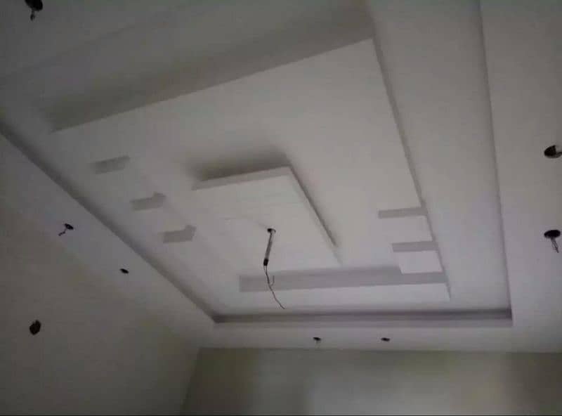 False ceiling / wallpapers / wood floor / wall panels / dampa ceiling 3