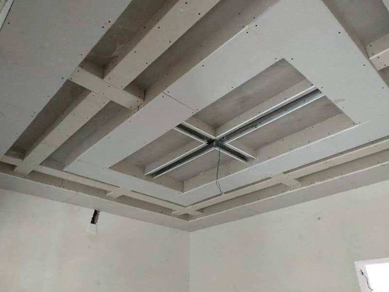 False ceiling / wallpapers / wood floor / wall panels / dampa ceiling 4