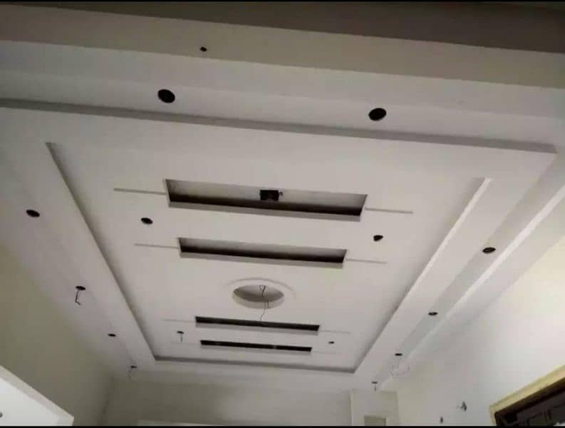 False ceiling / wallpapers / wood floor / wall panels / dampa ceiling 5