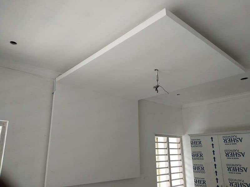 False Ceiling / Wallpapers / Wood Floor / Wall Panels /POP 3D ceiling 9