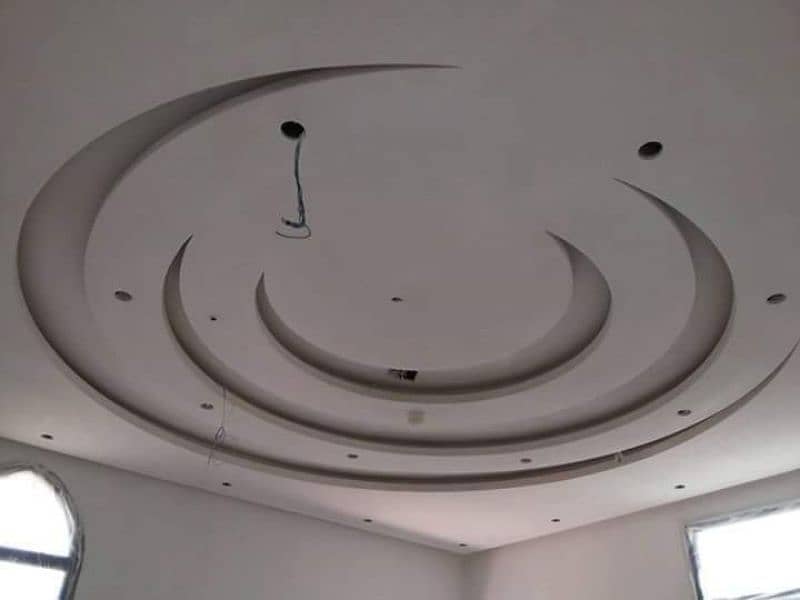 False ceiling / wallpapers / wood floor / wall panels / dampa ceiling 12