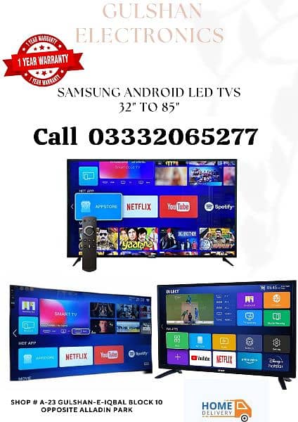 Mega Sale Smart Led tv All sizes Available android brand new 2