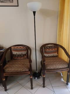 2 wood room chairs with good condition & clean 0