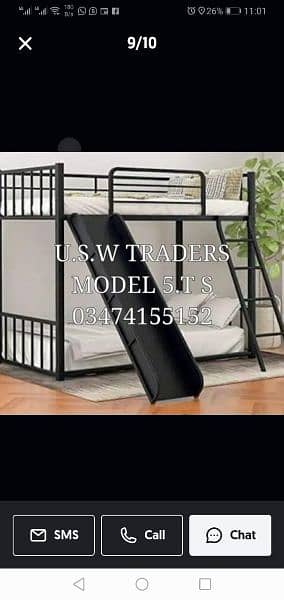 lifetime warranty triple steel double steel Bunk beds 9