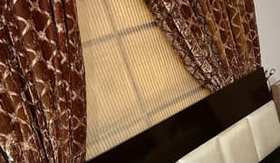 palashi curtains brown & gold 0