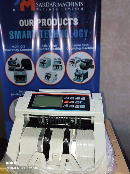 Cash counting machine price in pakistan with fake note detection 9