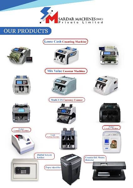 Cash currency Note counting Machines with Fake note Detection SMI No. 1 13