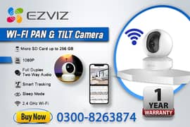 Wifi Pan & Tilt Camera (1 Year Warranty)