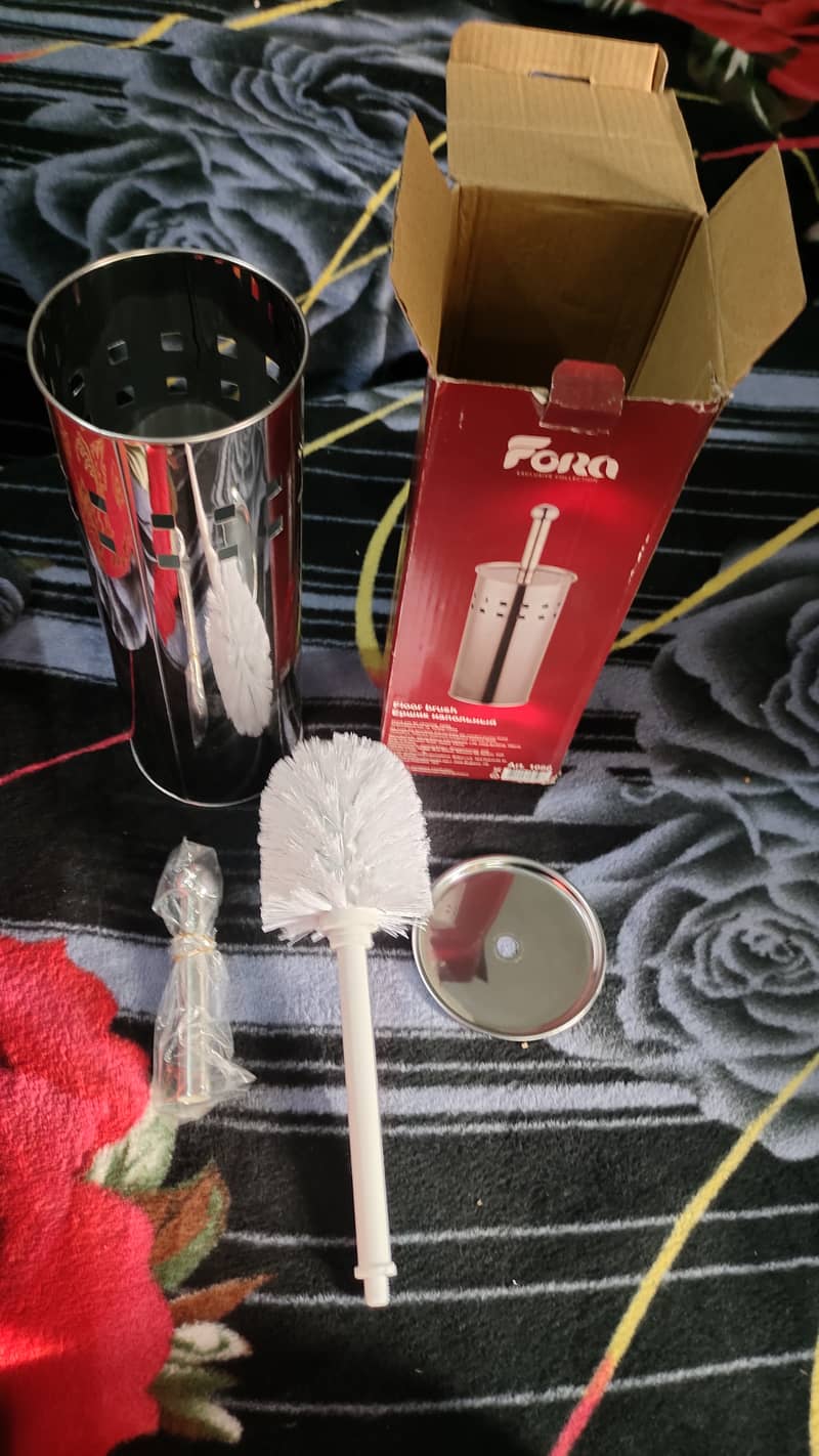 Imported Box Packed Stainless Steel Toilet Brush 1