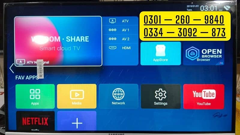 SAMSUNG ANDROID 32 INCH SMART LED TV WIFI FAST INTERNET 4