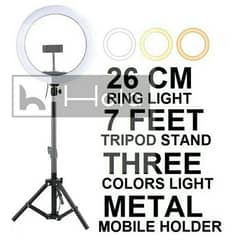 New 26CM Ring Light With 7 Feet High Quality Tripod Stand