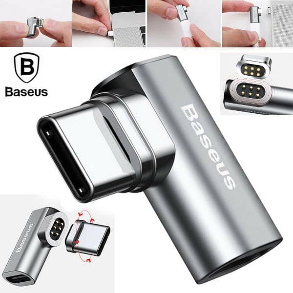 Baseus Mini Magnetic Type-C Converter PD 86W CATCX-0G Elbow Design 1