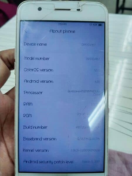 oppo a57, finger print,3gb,32gb NON PTA 1