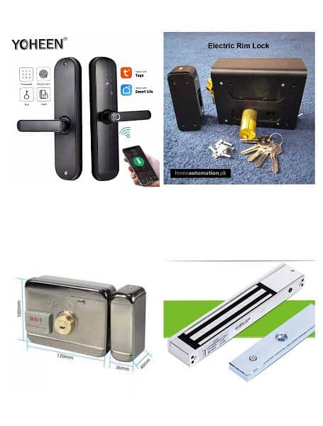 digital access control system smart electric wifi main gate door lock 5