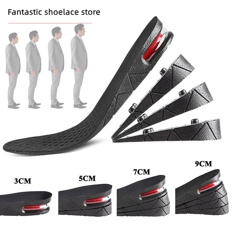 Soft Full Shoe Height Increase Insoles Upto 9cm 0