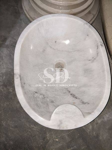 Marble wash basin /  vanity bowl / Marble Pillar/ Marble Fountain 2