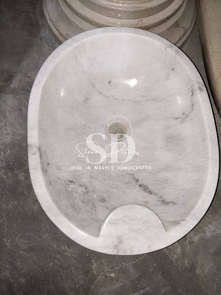 Marble out door fountains / pillar / vanity bowl / Wash basain 3