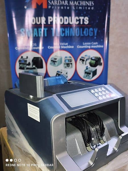 cash currency note counting machines with fake note detection PKR USD 9