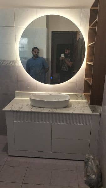 Bathroom Vanity mirror/ salon mirror/ Led Light mirror/ touch sensor 4