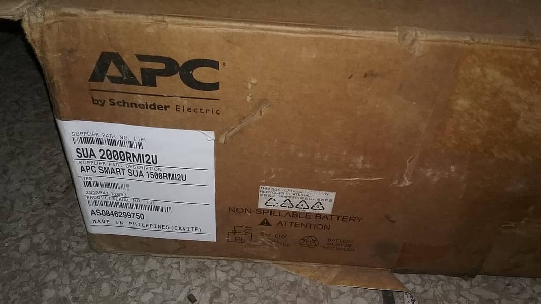 Box Pack Apc Ups SRT Series 5KV/6KV/10KV 11