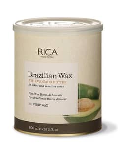 RICA Non Strip Brazilian Avocado Wax 800ML